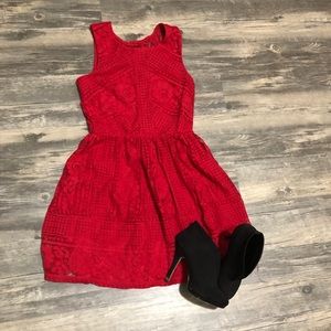 Red Lace Dress